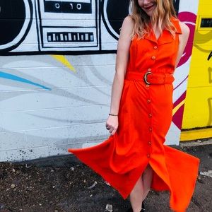 Cantaloupe Vixen Vintage Open Back Dress